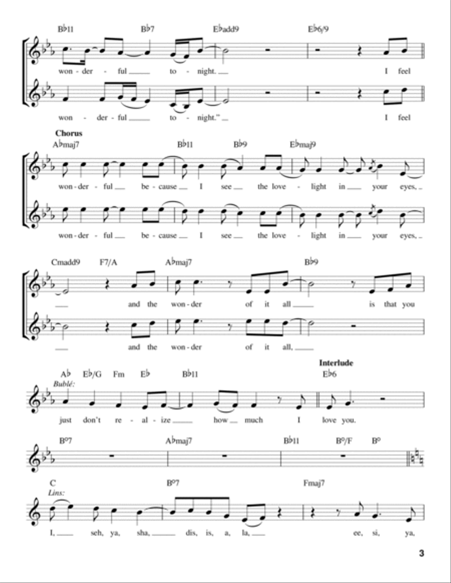 Wonderful Tonight Low Voice scores gallery preview page 3