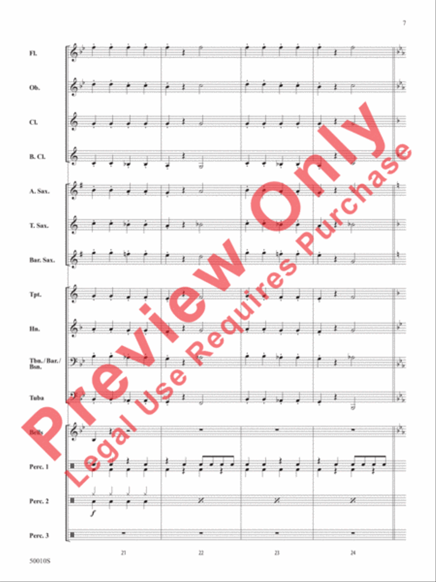 A Holiday Santa-bration Concert Band scores gallery preview page 8