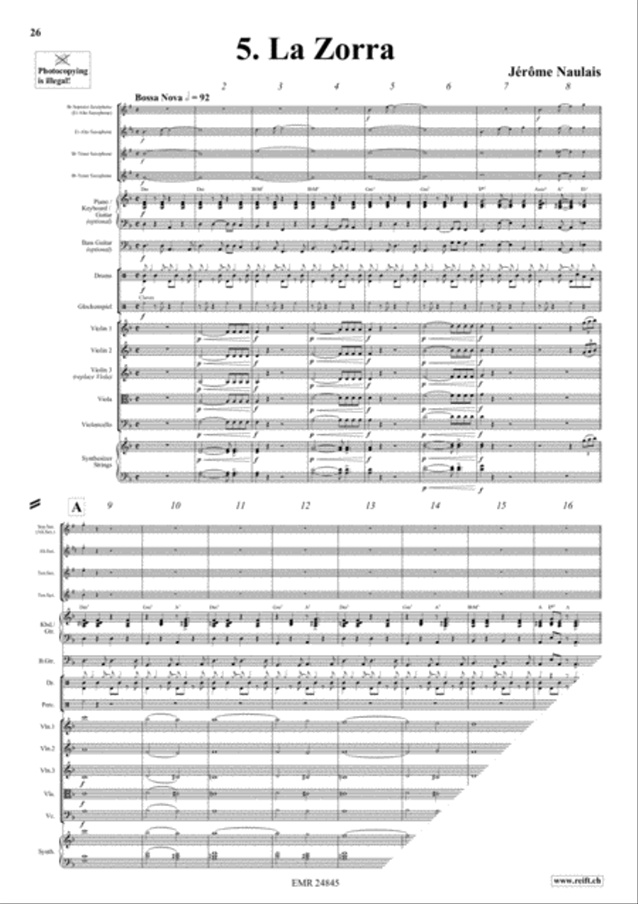 Play With Your Band Volume 3 Saxophone Ensemble scores gallery preview page 8