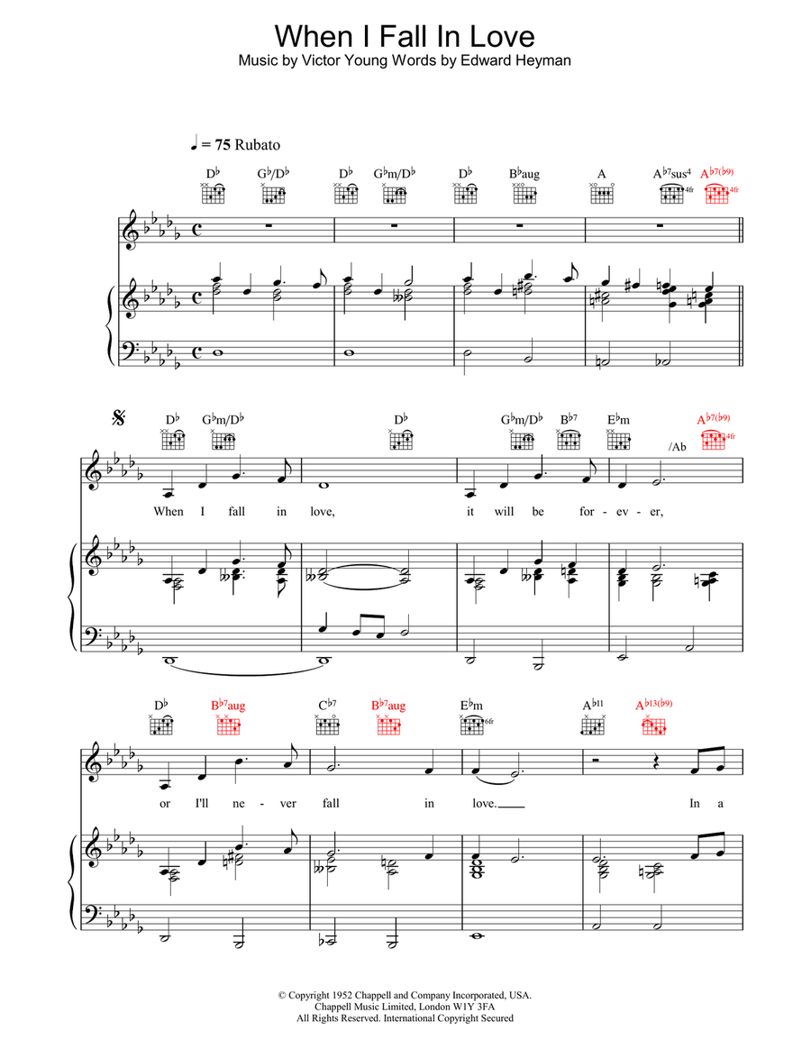 When I Fall In Love Acoustic Guitar scores gallery preview page 1