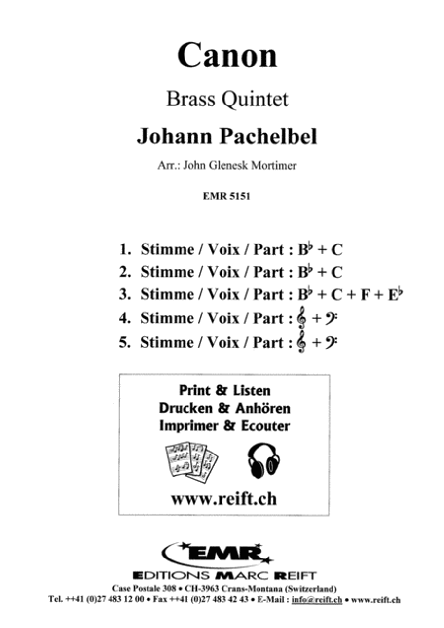 Canon Canon Brass Quintet scores gallery preview page 2