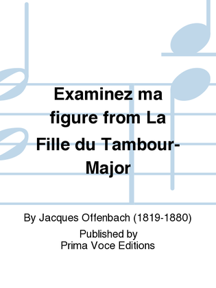 Book cover for Examinez ma figure from La Fille du Tambour-Major