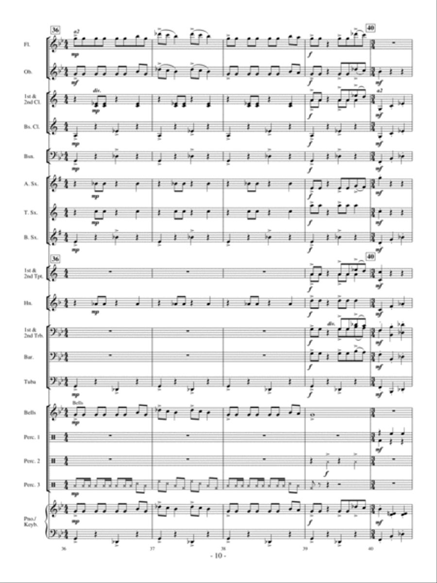 Ghost In The Attic Concert Band scores gallery preview page 9