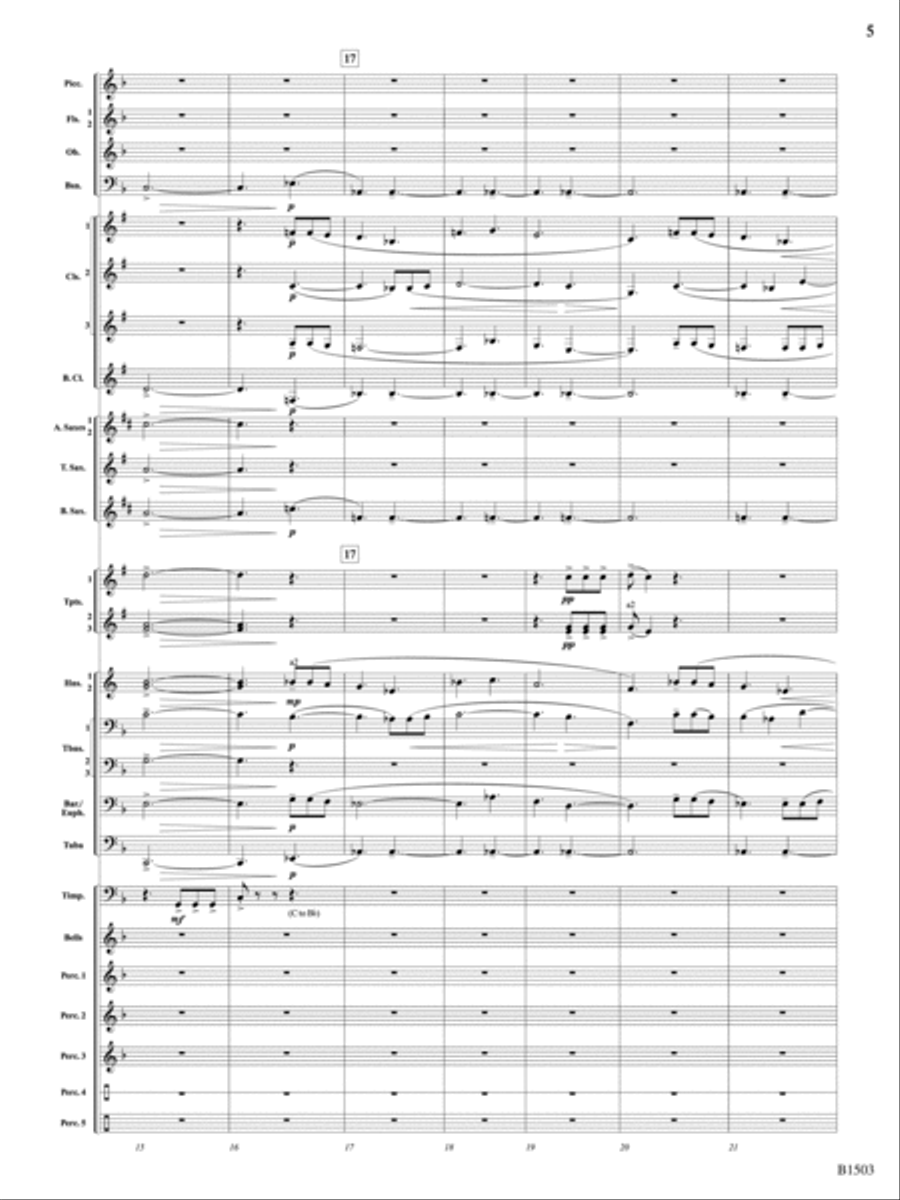 True Calling: Score Concert Band scores gallery preview page 5