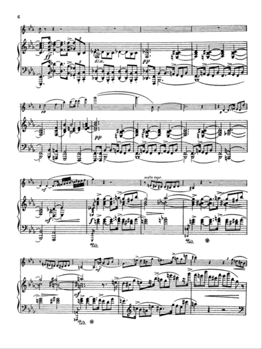 Strauss: Sonata in E flat Major, Op. 18 Piano scores gallery preview page 6