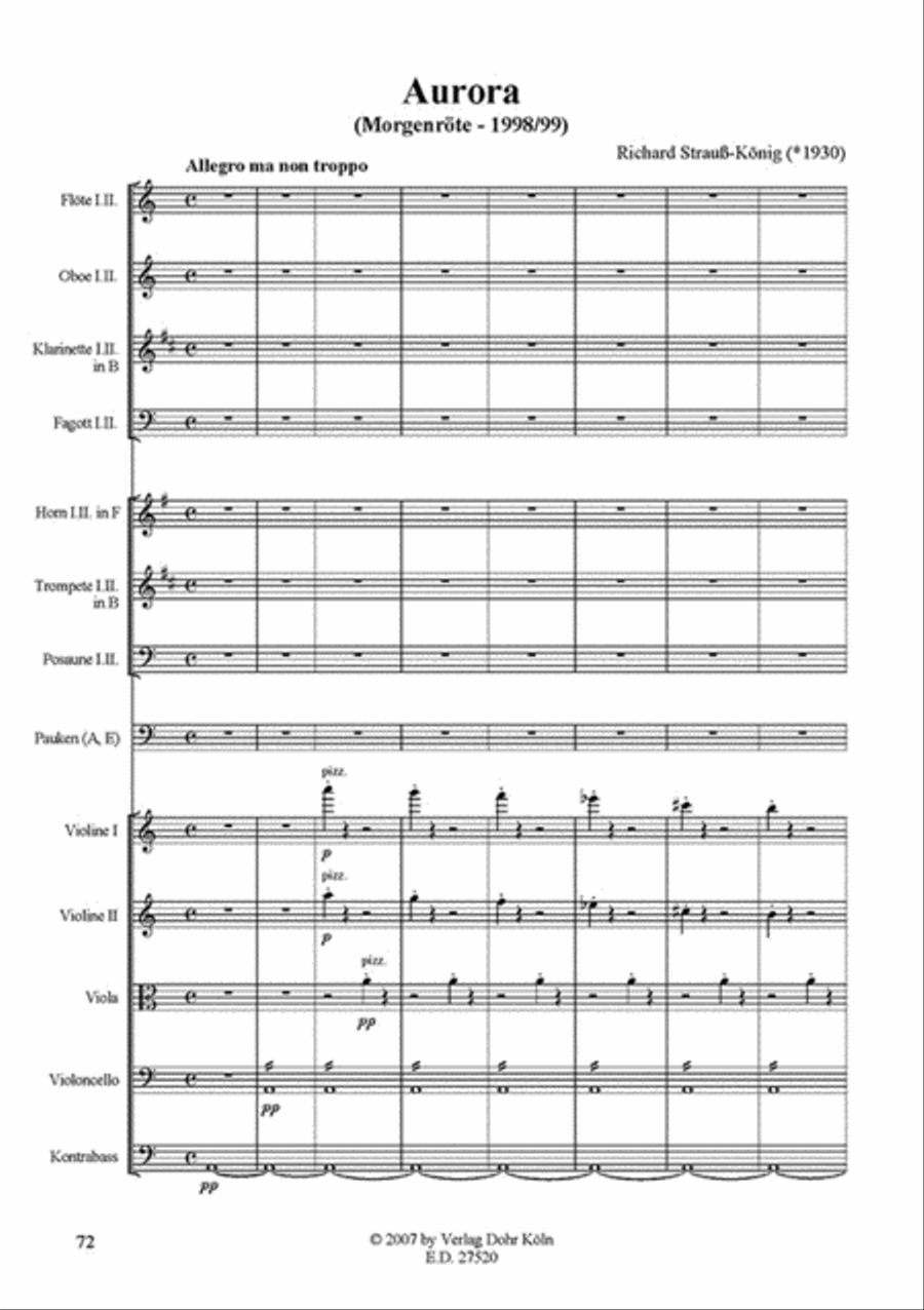Vier symphonische Sätze für großes Orchester Orchestra scores gallery preview page 3