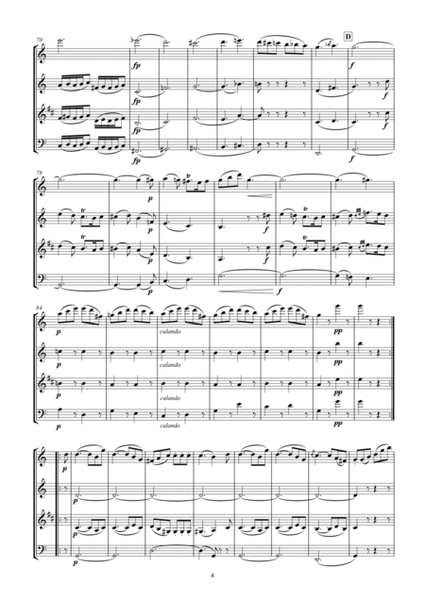 Mozart Quartet K 458 arr. Woodwind Quartet