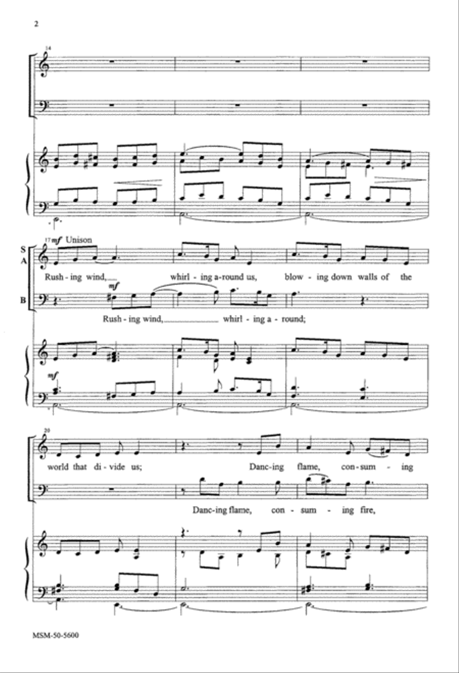 Rushing Wind, Dancing Flame 3-Part scores gallery preview page 3