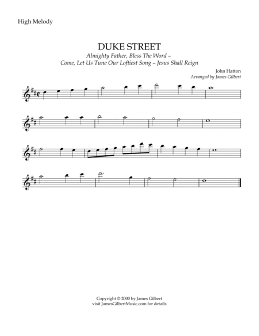 DUKE STREET (Jesus Shall Reign) Small Ensemble scores gallery preview page 4