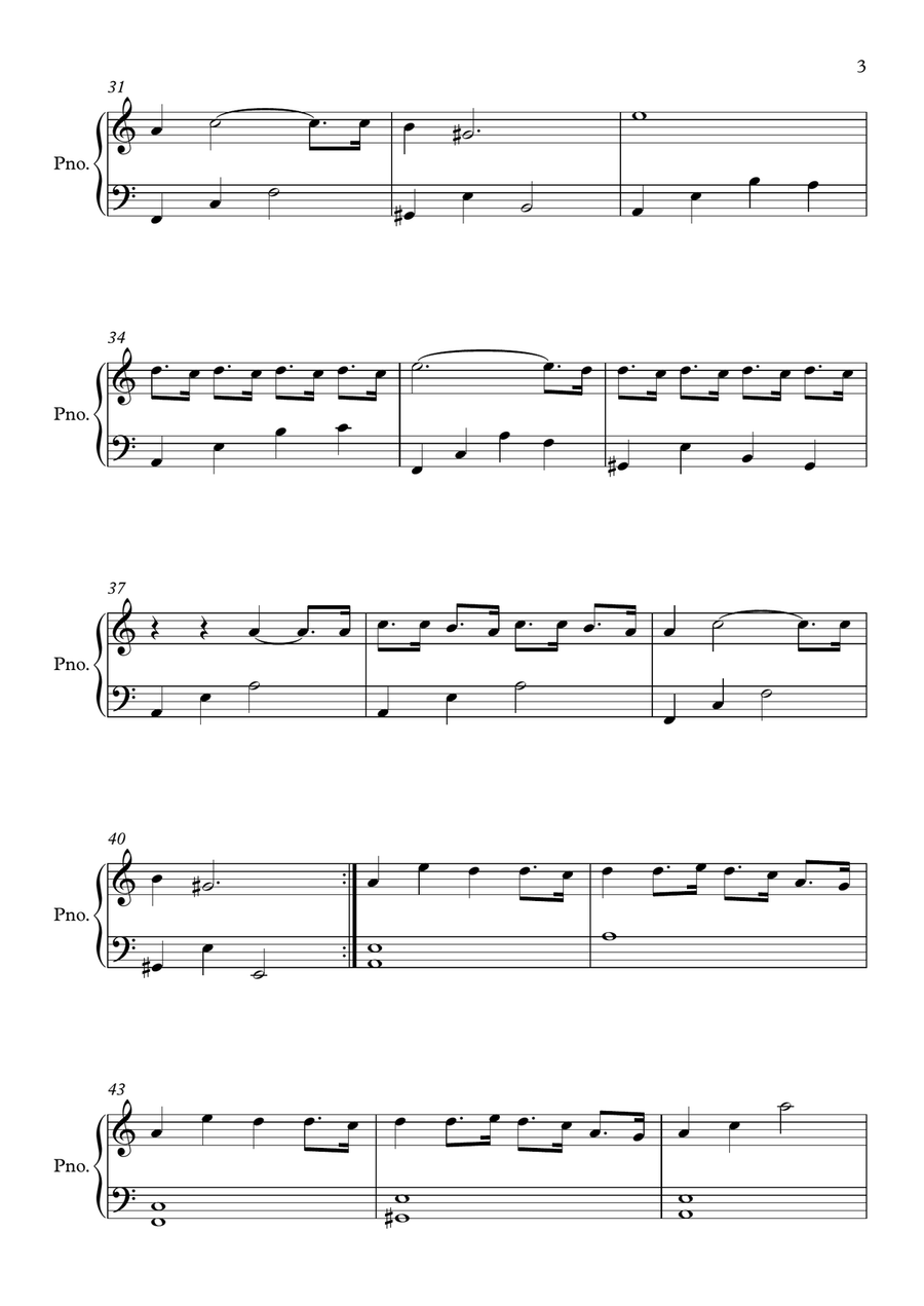 Believer Easy Piano scores gallery preview page 3
