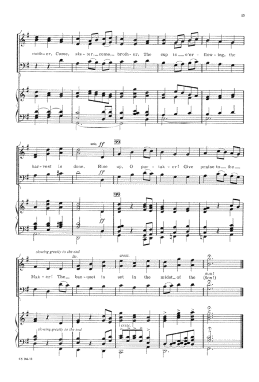 Sacred Anthem Book 3-Part scores gallery preview page 15