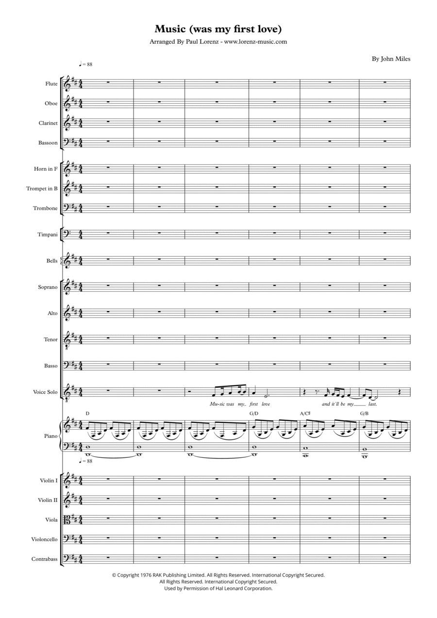 Music Full Orchestra scores gallery preview page 1