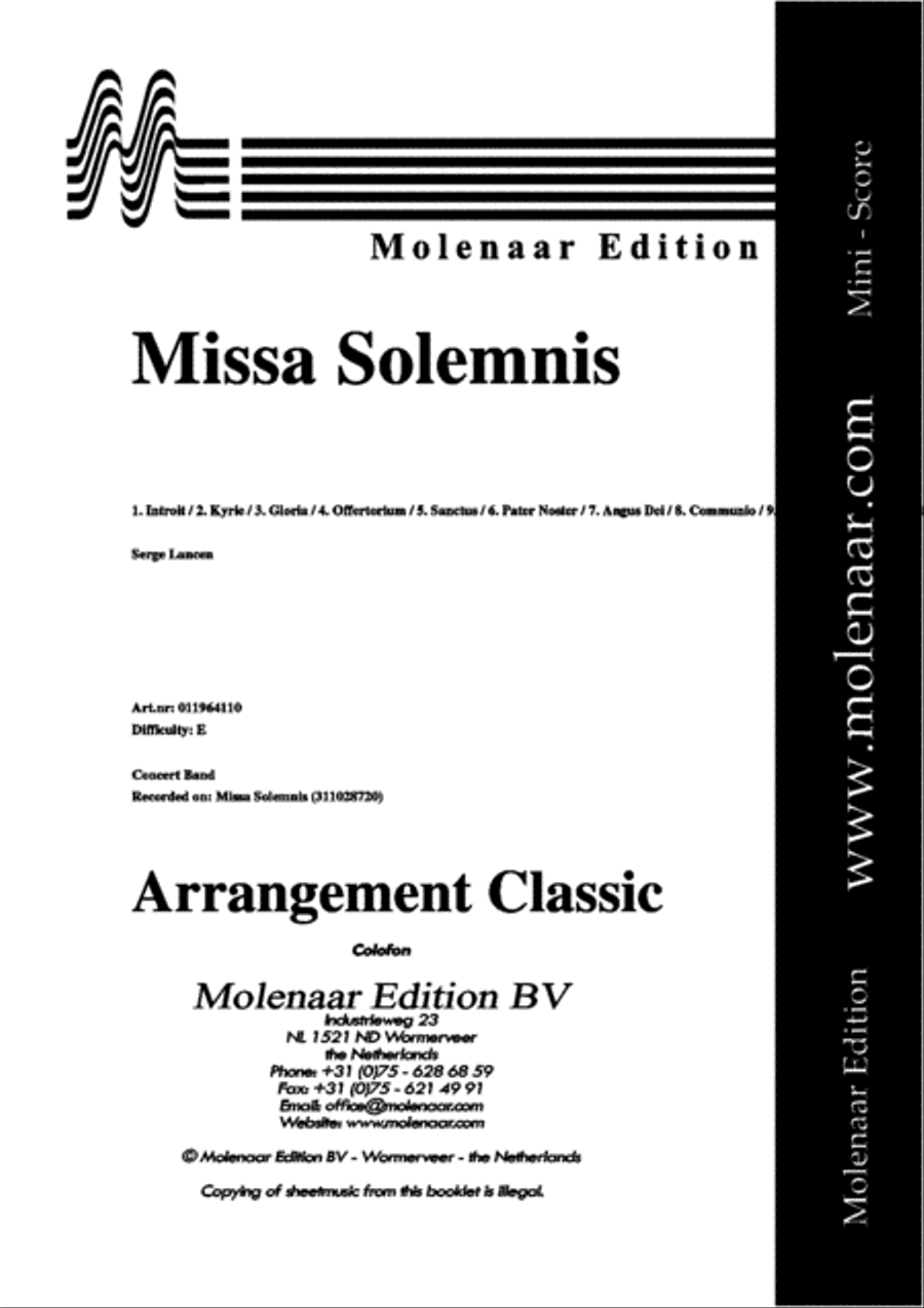 Missa Solemnis Missa Solemnis Mixed Choir scores gallery preview page 2