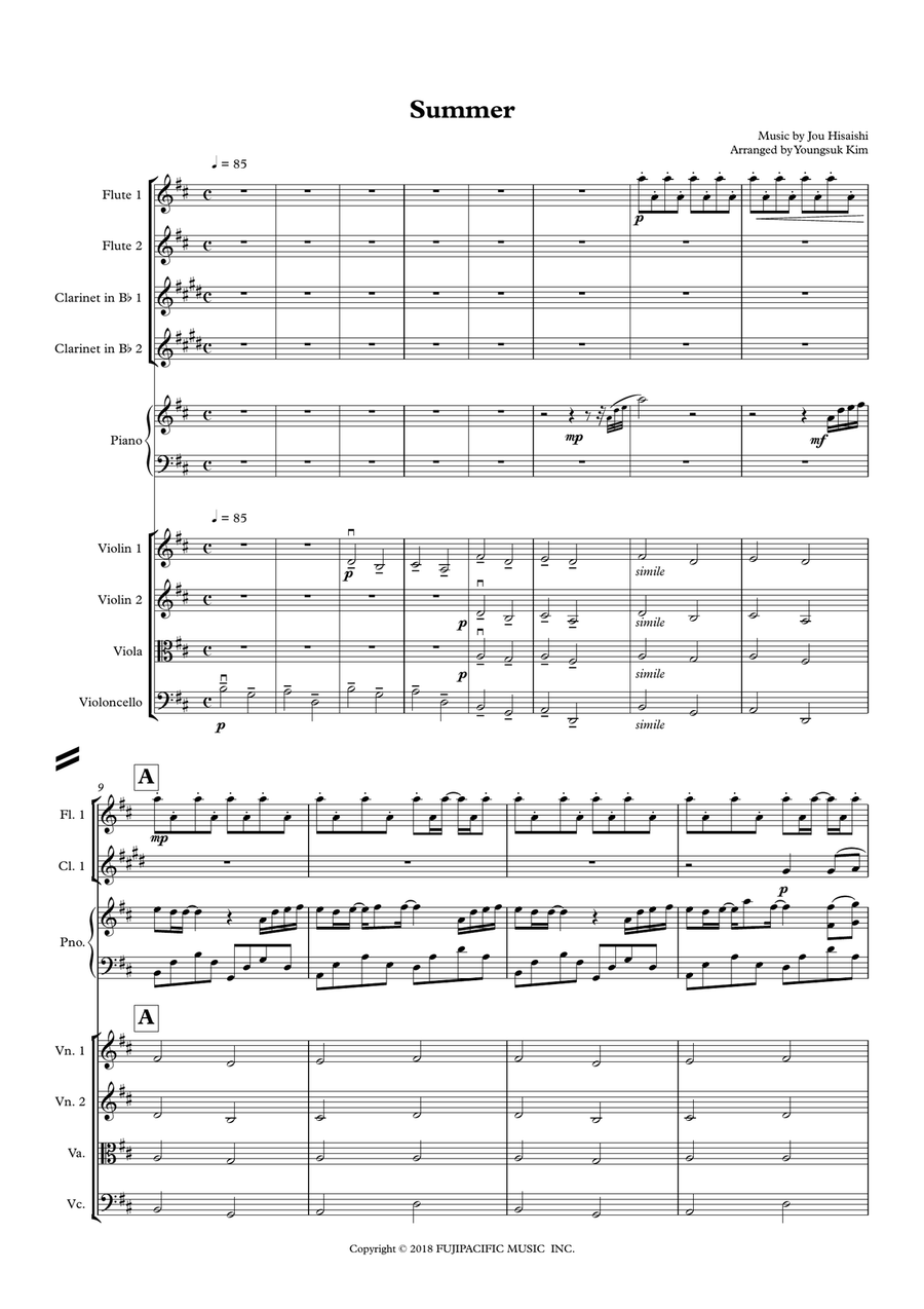 Summer Chamber Orchestra scores gallery preview page 2