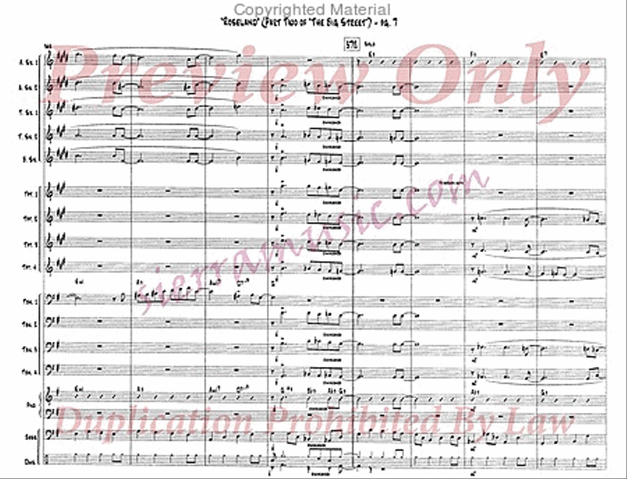 Roseland (MM2 The Big Street) Big Band scores gallery preview page 8