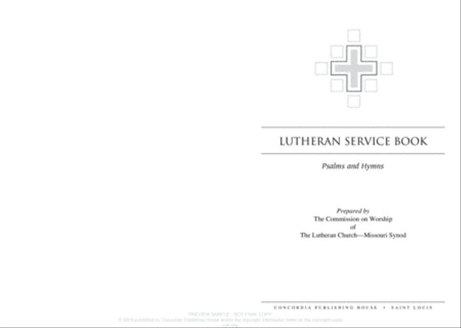Lutheran Service Book: Psalms and Hymns Pocket Edition Choir scores gallery preview page 3
