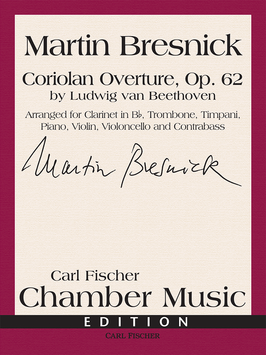 Coriolan Overture, Op. 62 B-Flat Clarinet scores gallery preview page 1