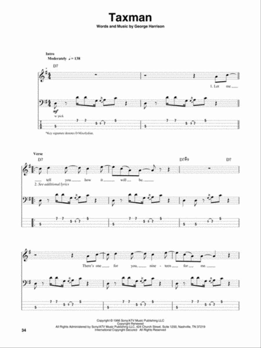 The Beatles Electric Guitar scores gallery preview page 5