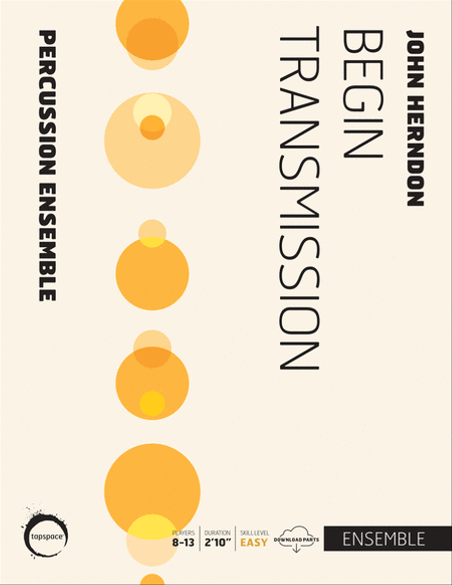 Begin Transmission Percussion Ensemble scores gallery preview page 1