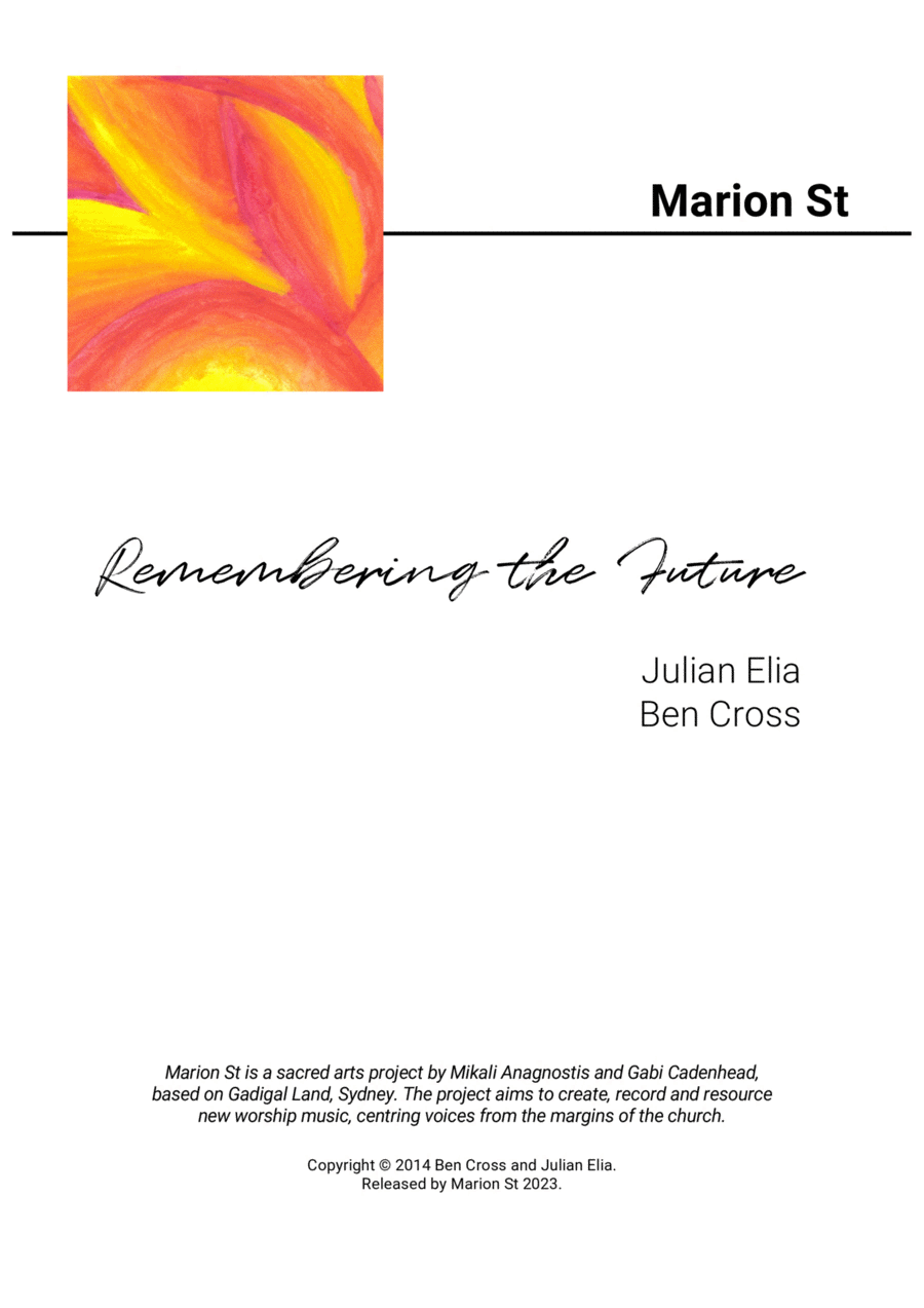 Remembering the Future Remembering the Future Piano scores gallery preview page 1