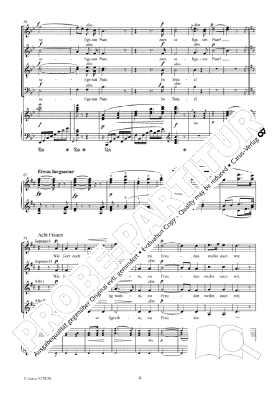 Treulich gefuhrt ziehet dahin SATTB scores gallery preview page 5