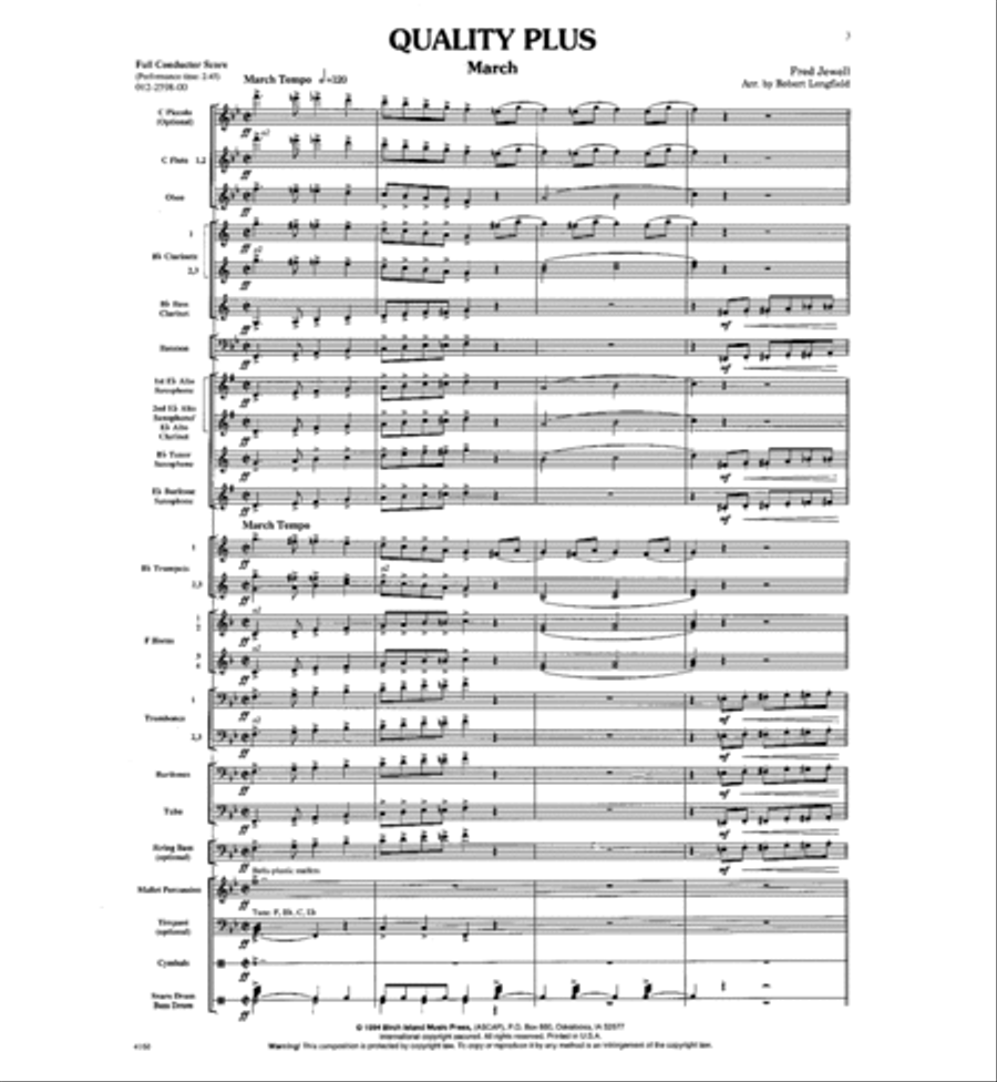 Quality Plus Quality Plus Concert Band scores gallery preview page 2