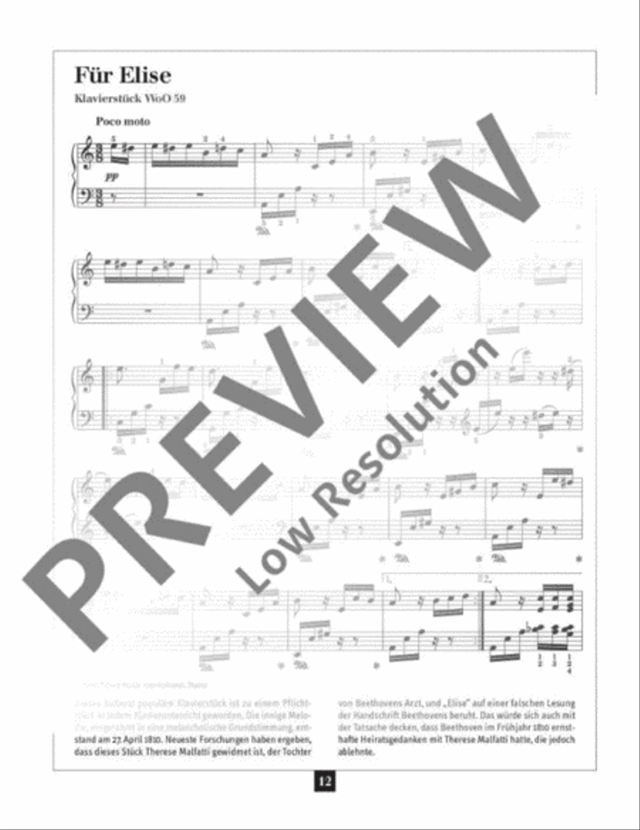 Ein Streifzug durch Leben und Werk Piano Solo scores gallery preview page 13