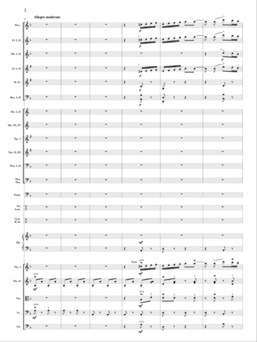 Samson Et Dalila, Op. 47: Danse Bacchanale Orchestra scores gallery preview page 3