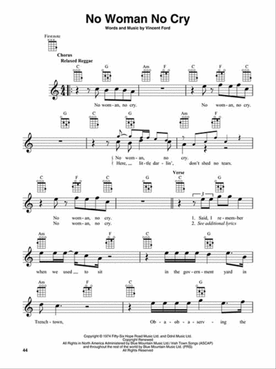 Bob Marley for Ukulele Ukulele scores gallery preview page 3