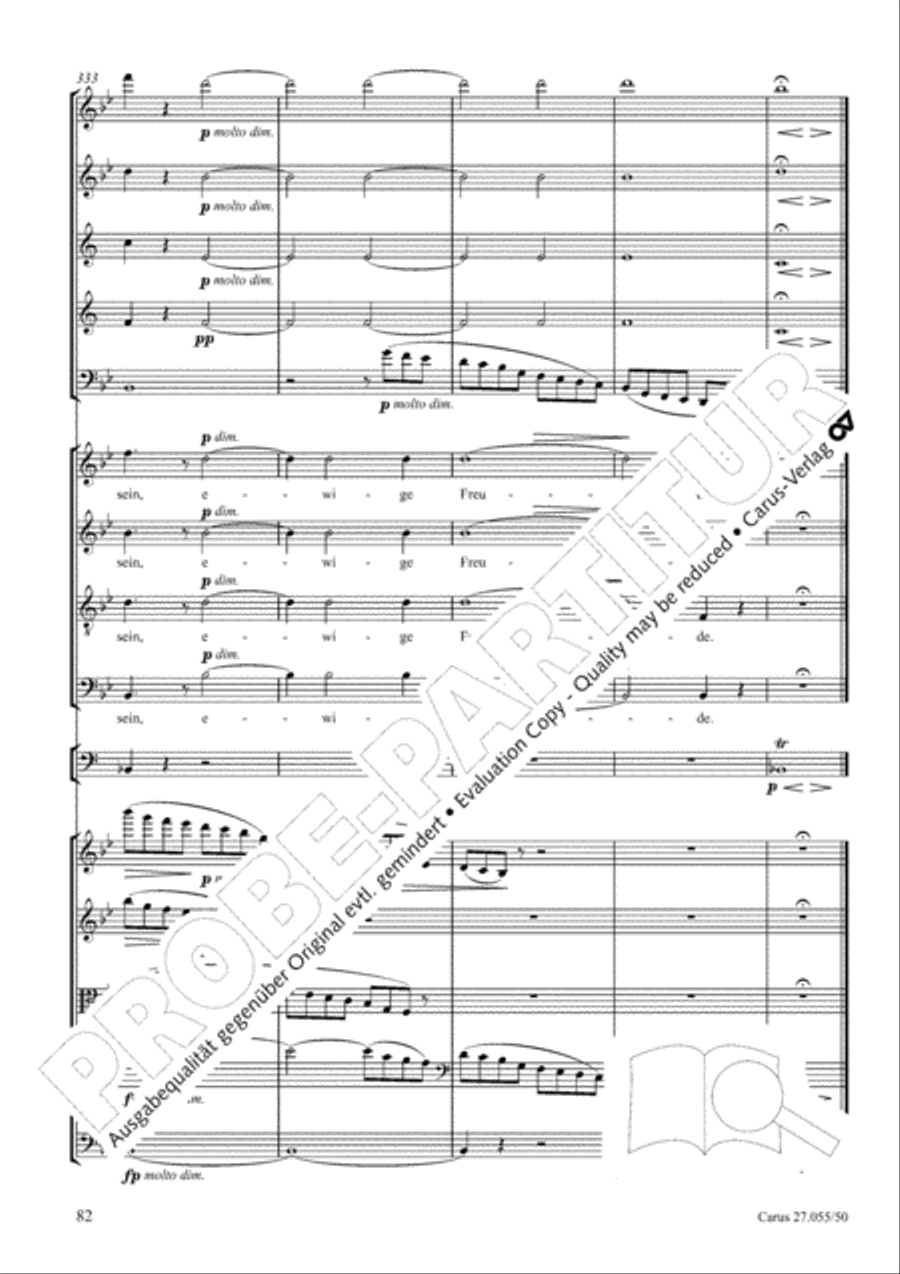 Ein Deutsches Requiem (German Requiem) 4-Part scores gallery preview page 89