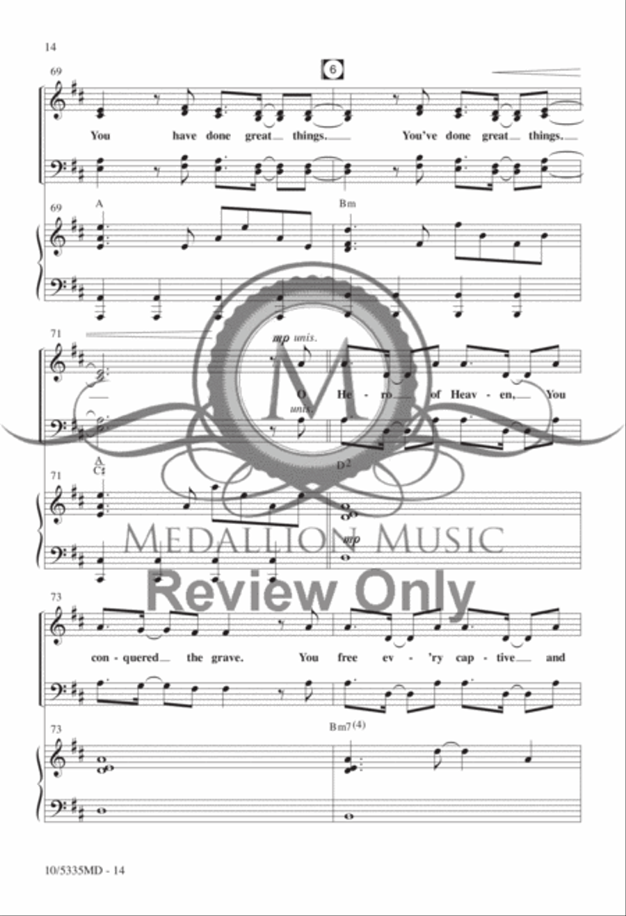 Great Things Great Things 4-Part scores gallery preview page 12