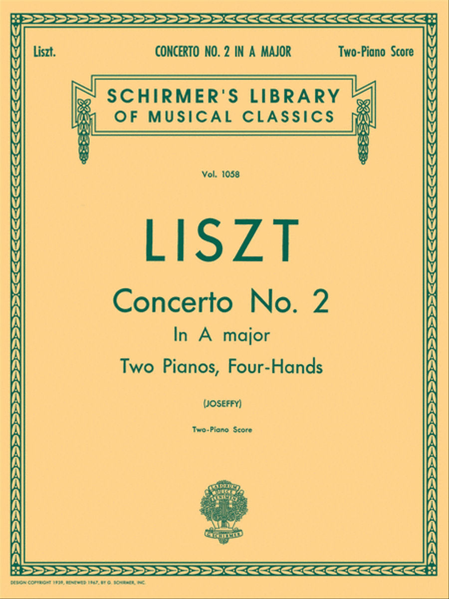 Concerto No. 2 in A Piano scores gallery preview page 1
