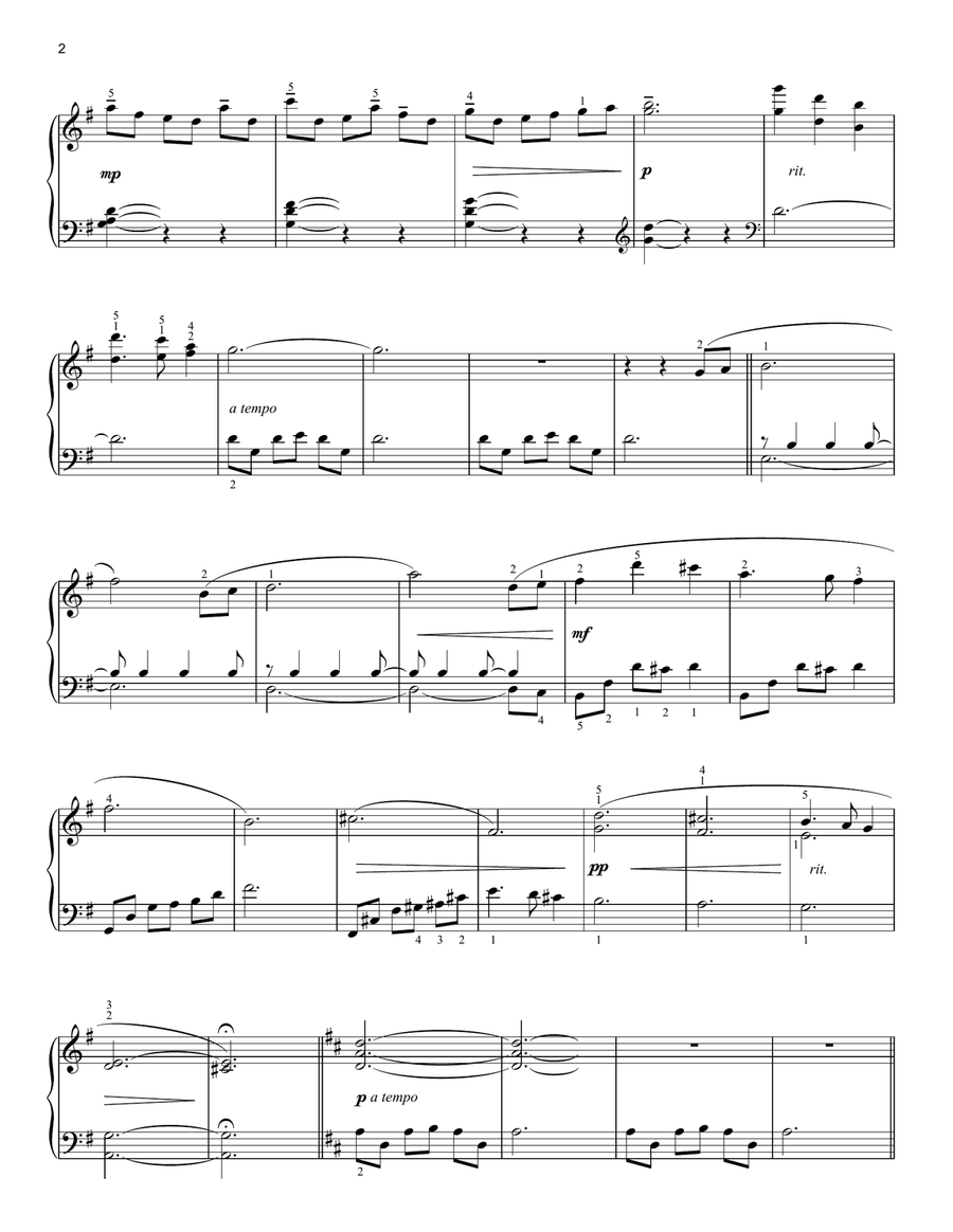 Silent Night (arr. Phillip Keveren) Piano Solo scores gallery preview page 2