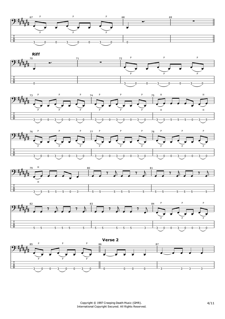 Fuel Guitar Tablature scores gallery preview page 4