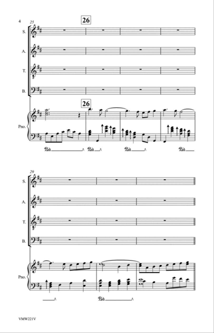 How Beautiful on the Mountain 4-Part scores gallery preview page 7