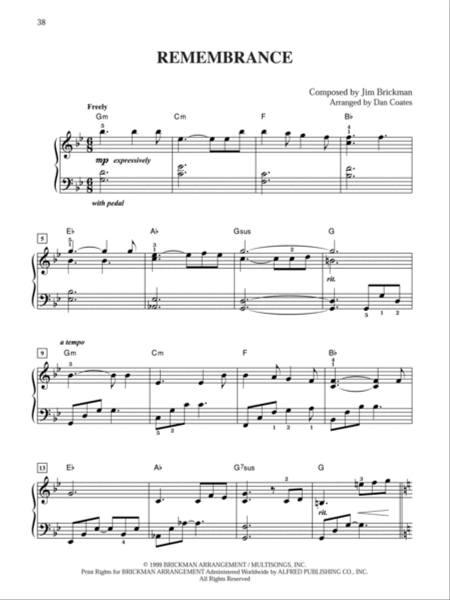 The Essential Jim Brickman, Volume 1 Easy Piano scores gallery preview page 4