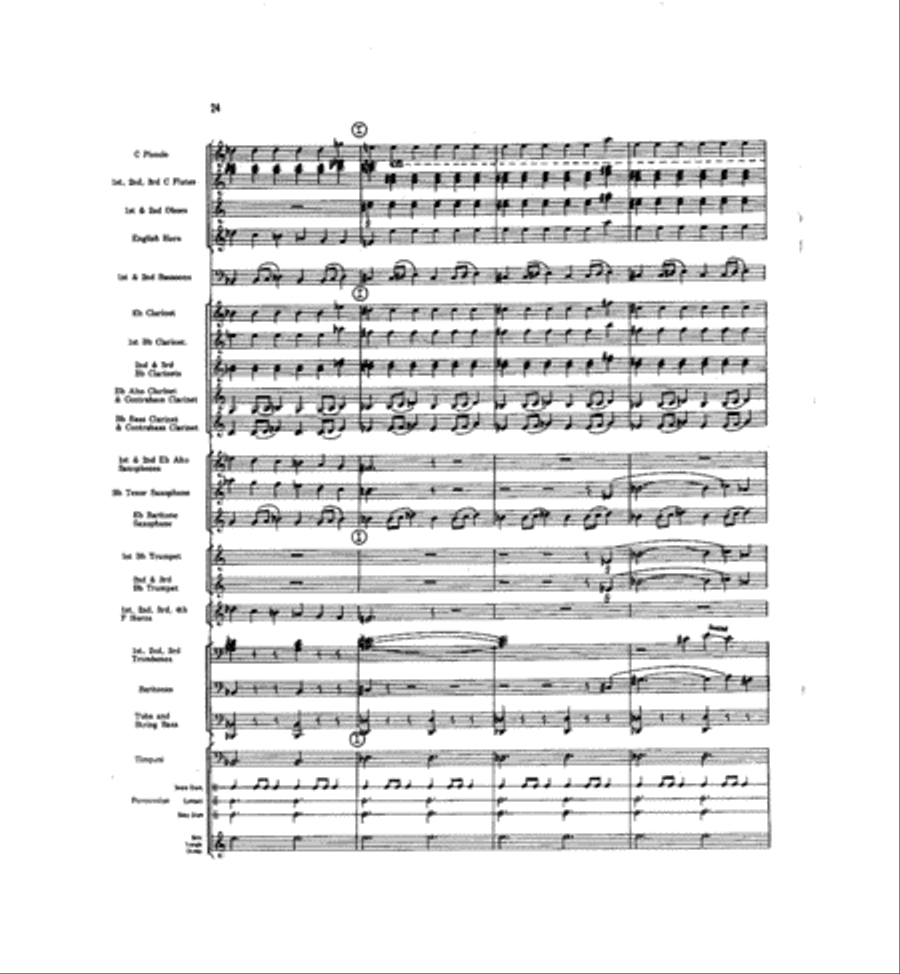 Caccia and Chorale Caccia and Chorale Concert Band scores gallery preview page 23