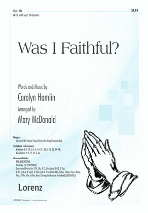 Book cover for Was I Faithful?