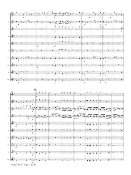 Allegro Assai from Symphony No. 40 for Flute Orchestra
