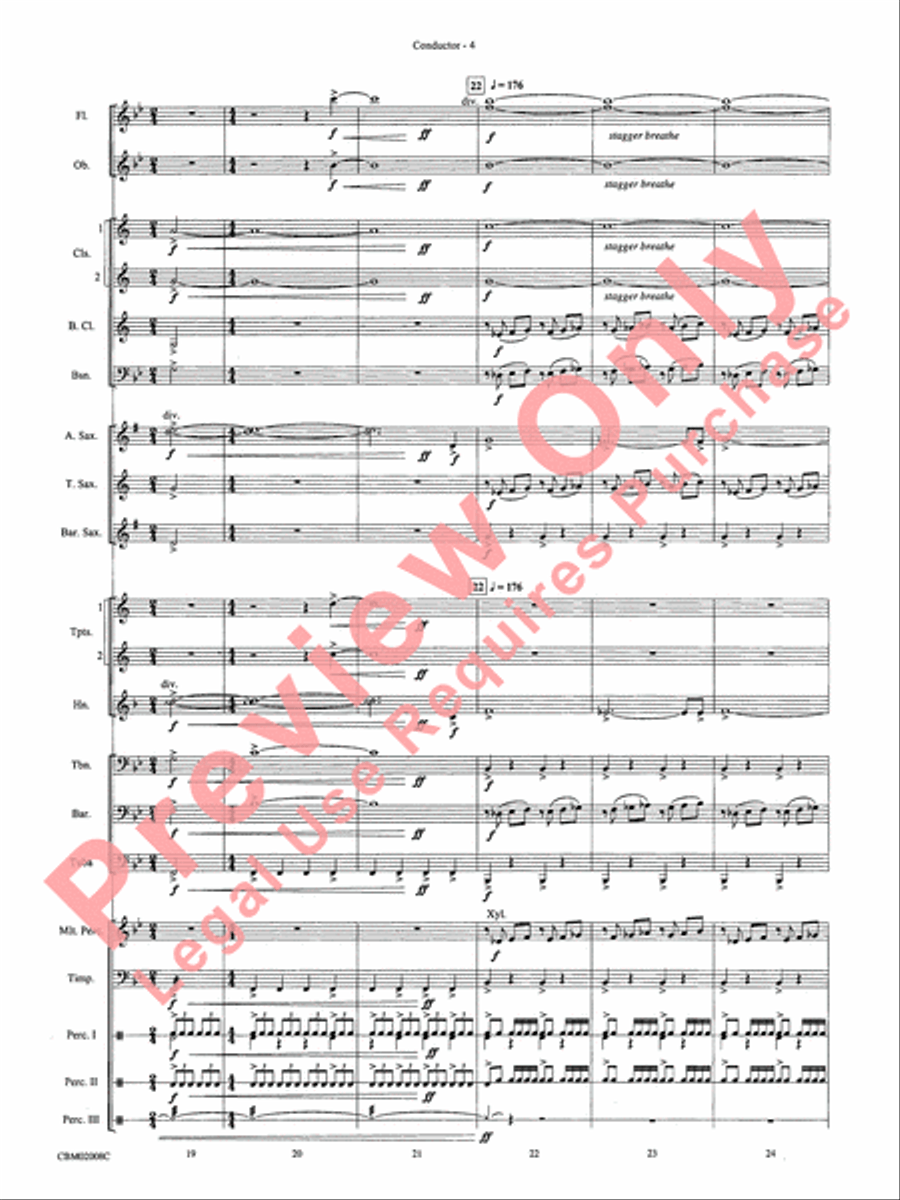 The Lord of the Rings: The Fellowship of the Ring, Highlights from Concert Band scores gallery preview page 6
