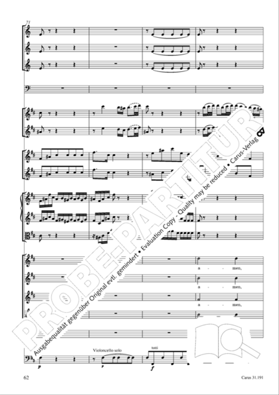 Gloria in excelsis Deo SSATB scores gallery preview page 62
