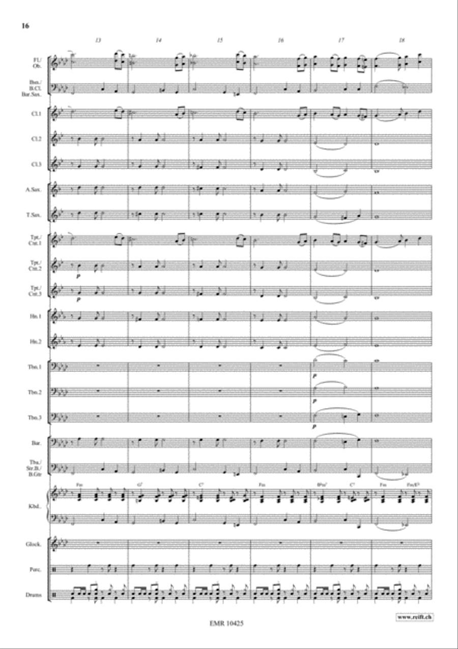 Americana Suite Americana Suite Concert Band scores gallery preview page 12