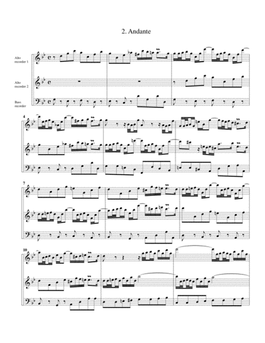 Trio sonata for organ, no.4, BWV 528 (arrangement for 3 recorders)