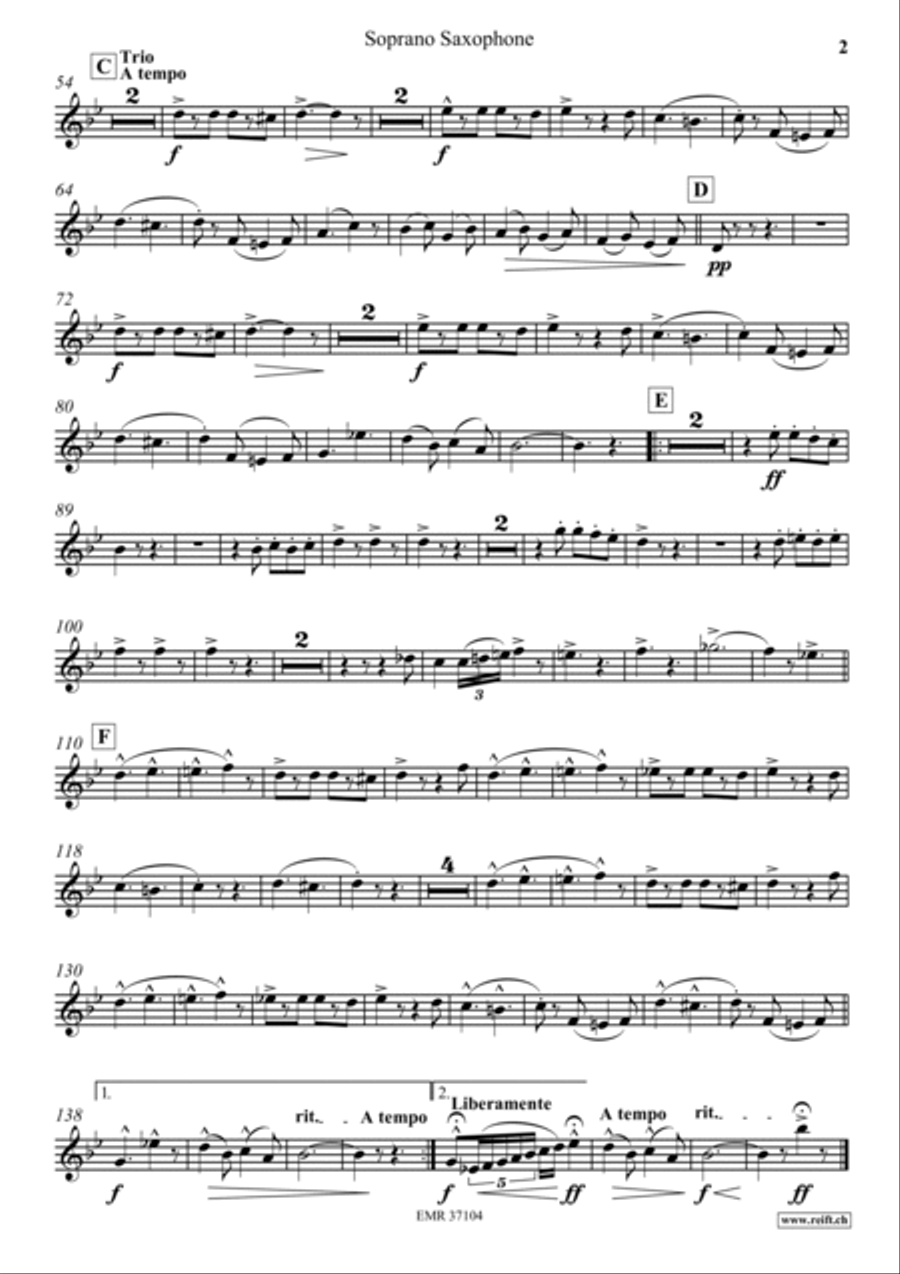 The Liberty Bell Soprano Saxophone scores gallery preview page 3