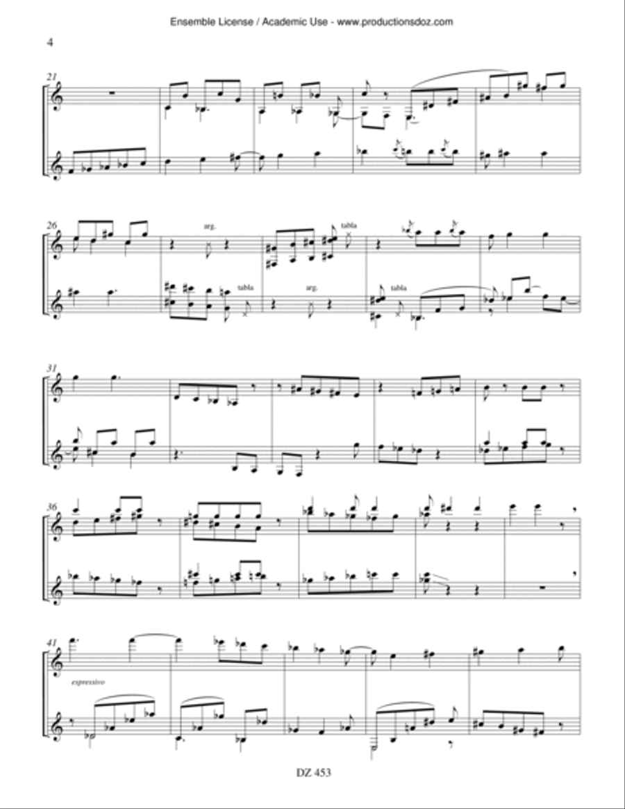 Pentagone - Tangente Classical Guitar scores gallery preview page 4