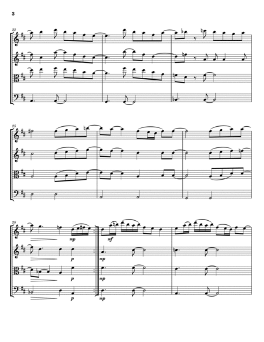 Best Part String Quartet scores gallery preview page 3