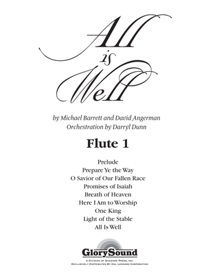 Book cover for All Is Well - Flute 1
