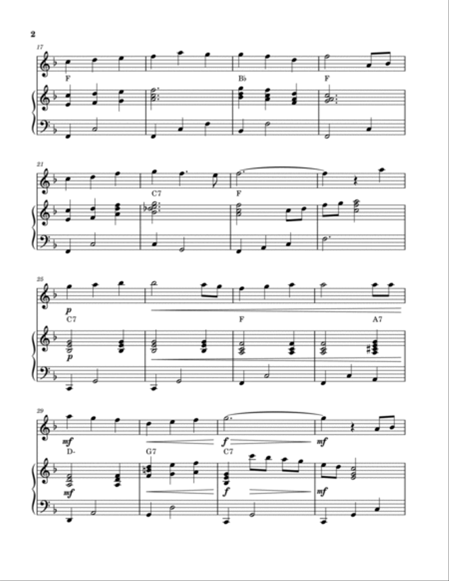 My Wild Irish Rose (Flute and Piano) My Wild Irish Rose (Flute and Piano) Flute Solo scores gallery preview page 2
