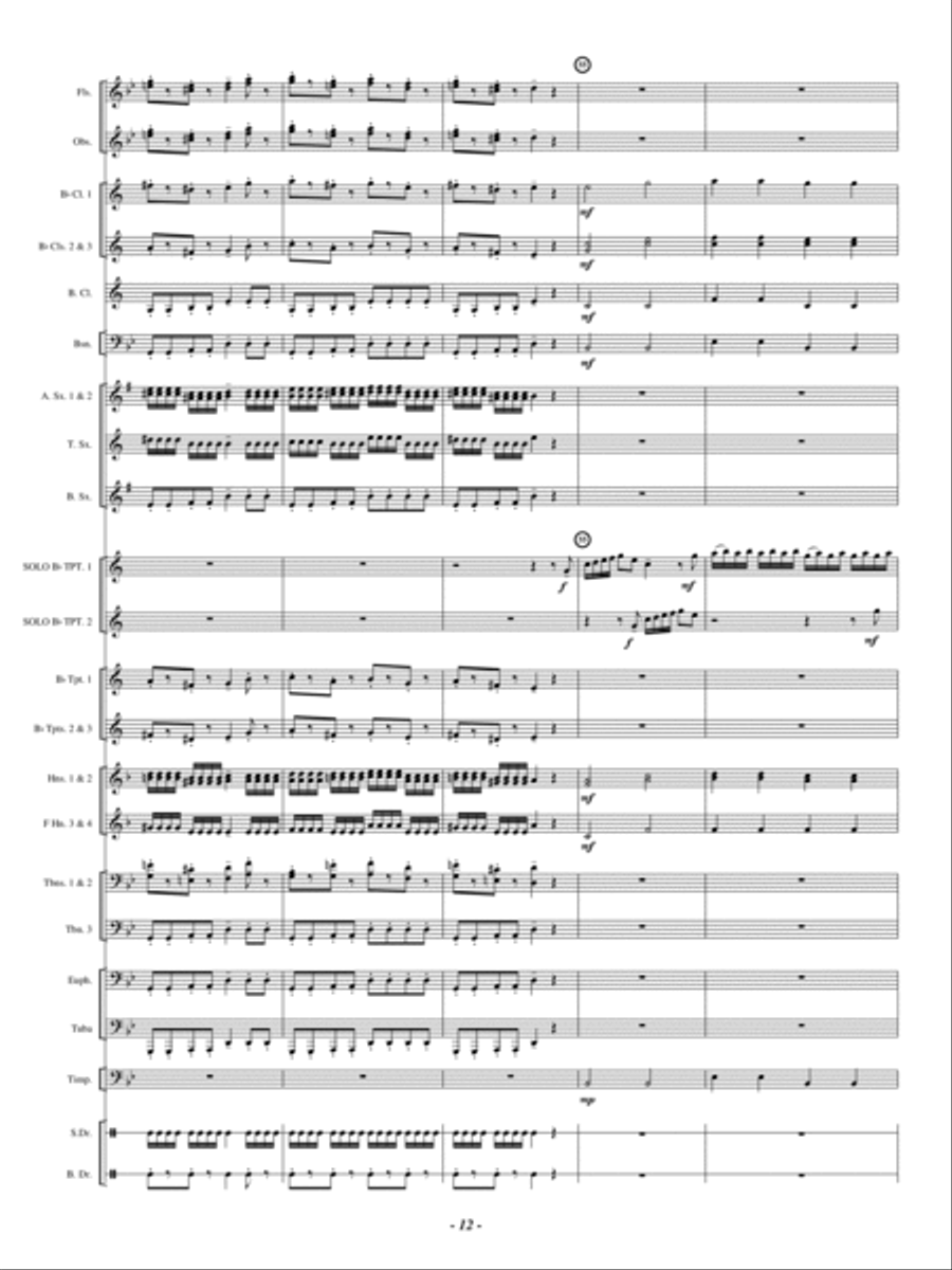 Double Concerto Double Concerto Concert Band scores gallery preview page 11