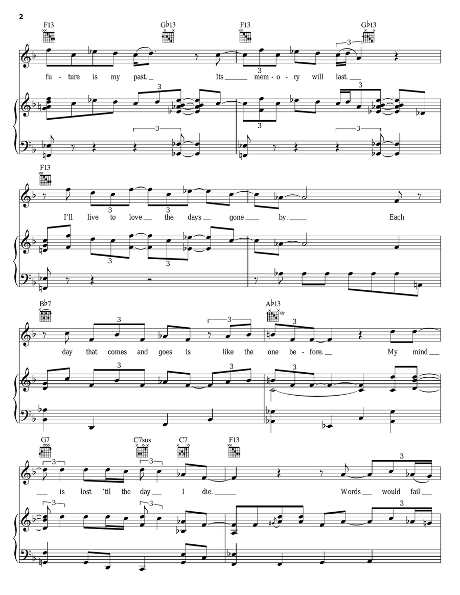 Lost Mind Lost Mind Piano, Vocal, Guitar scores gallery preview page 2